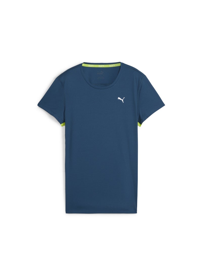 PUMA RUN FAVORITE Womens Blue T-Shirt - Image 1